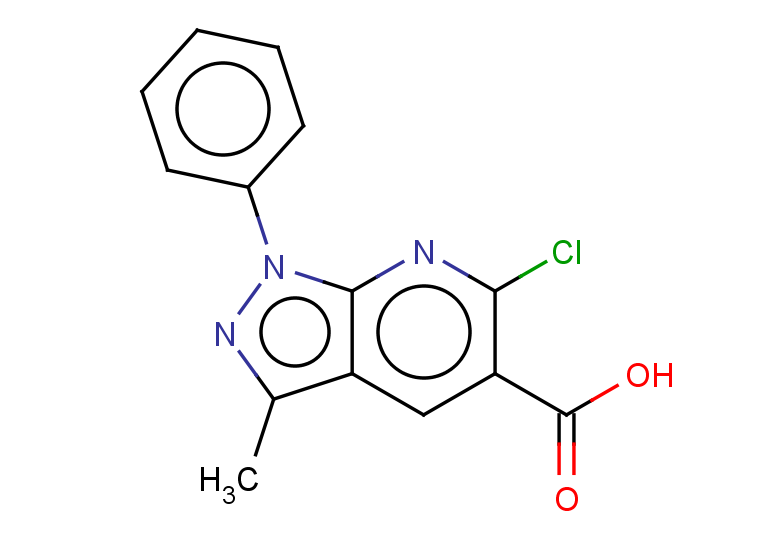6-chloro-3-methyl-1-phenyl-1H-pyrazolo[3,4-b]pyridine-5-carboxylic acid