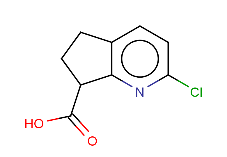 2-chloro-5H,6H,7H-cyclopenta[b]pyridine-7-carboxylic acid