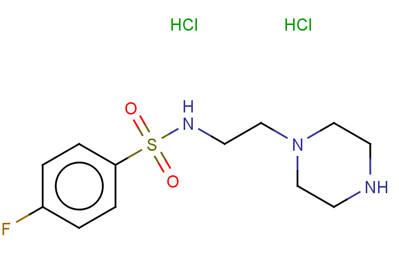 4-fluoro-N-[2-(piperazin-1-yl)ethyl]benzene-1-sulfonamide dihydrochloride