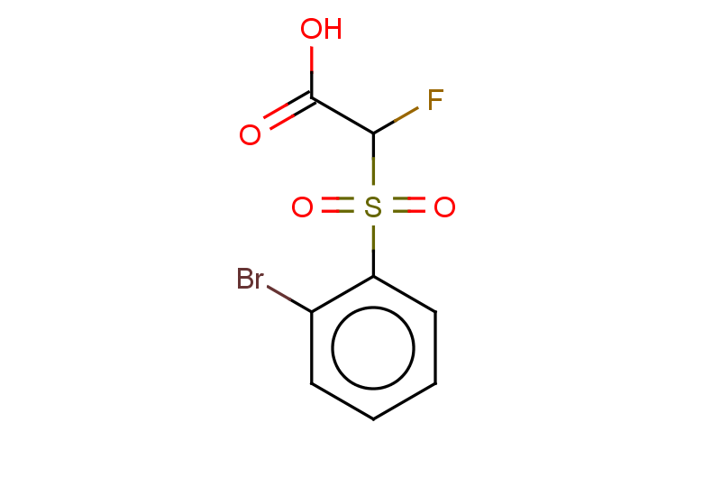 2-(2-bromobenzenesulfonyl)-2-fluoroacetic acid