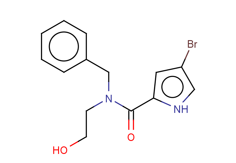 N-benzyl-4-bromo-N-(2-hydroxyethyl)-1H-pyrrole-2-carboxamide