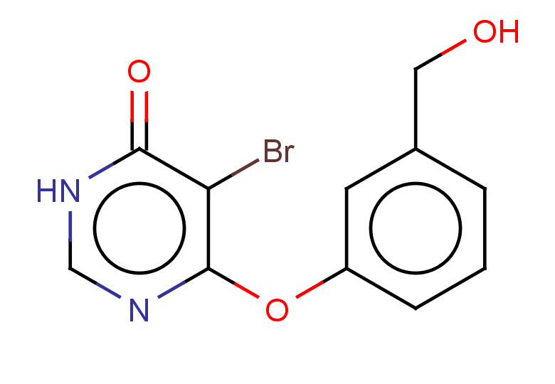 5-bromo-6-[3-(hydroxymethyl)phenoxy]-3,4-dihydropyrimidin-4-one