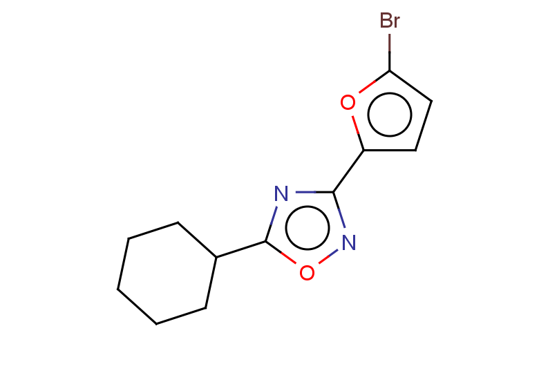 3-(5-bromofuran-2-yl)-5-cyclohexyl-1,2,4-oxadiazole