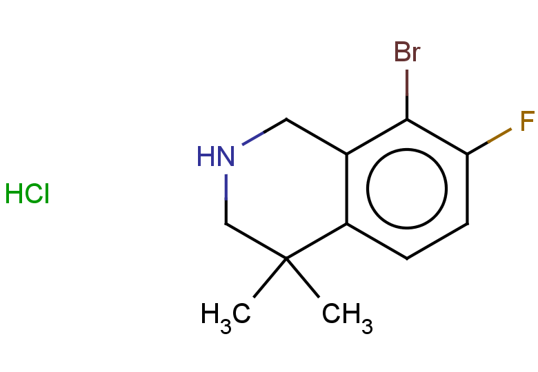 8-bromo-7-fluoro-4,4-dimethyl-1,2,3,4-tetrahydroisoquinoline hydrochloride