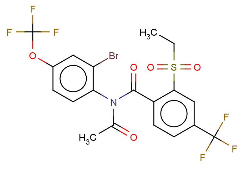 N-[2-bromo-4-(trifluoromethoxy)phenyl]-N-[2-(ethanesulfonyl)-4-(trifluoromethyl)benzoyl]acetamide
