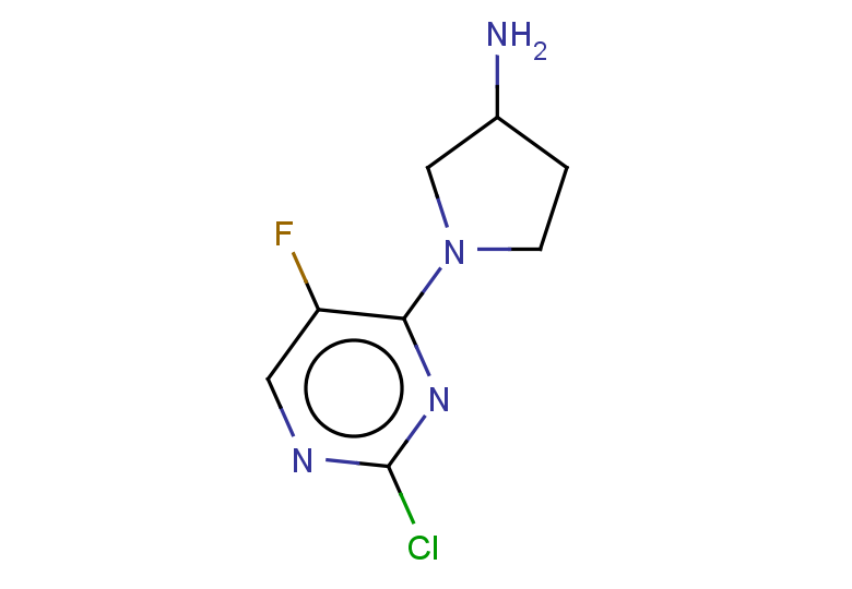 1-(2-chloro-5-fluoropyrimidin-4-yl)pyrrolidin-3-amine