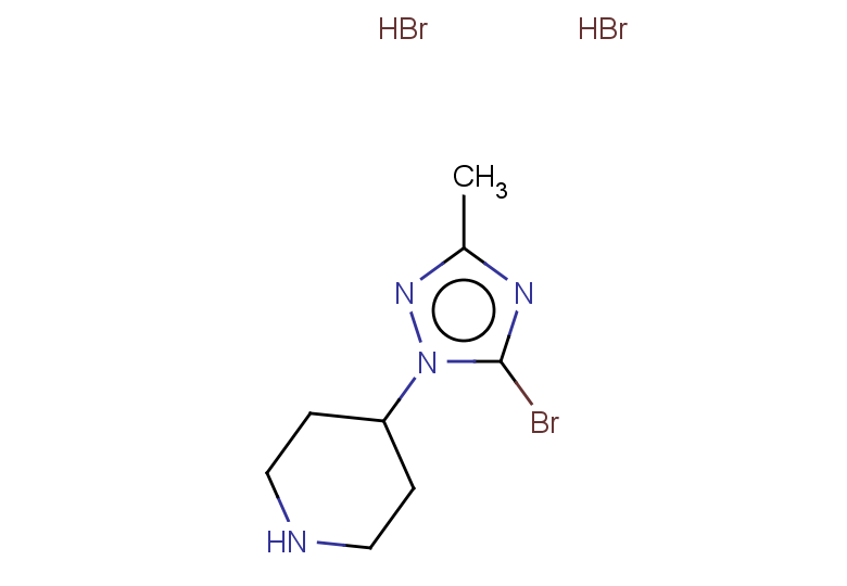 4-(5-bromo-3-methyl-1H-1,2,4-triazol-1-yl)piperidine dihydrobromide