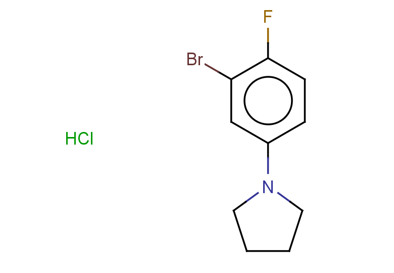 1-(3-bromo-4-fluorophenyl)pyrrolidine hydrochloride