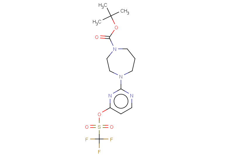 tert-butyl 4-[4-(trifluoromethanesulfonyloxy)pyrimidin-2-yl]-1,4-diazepane-1-carboxylate