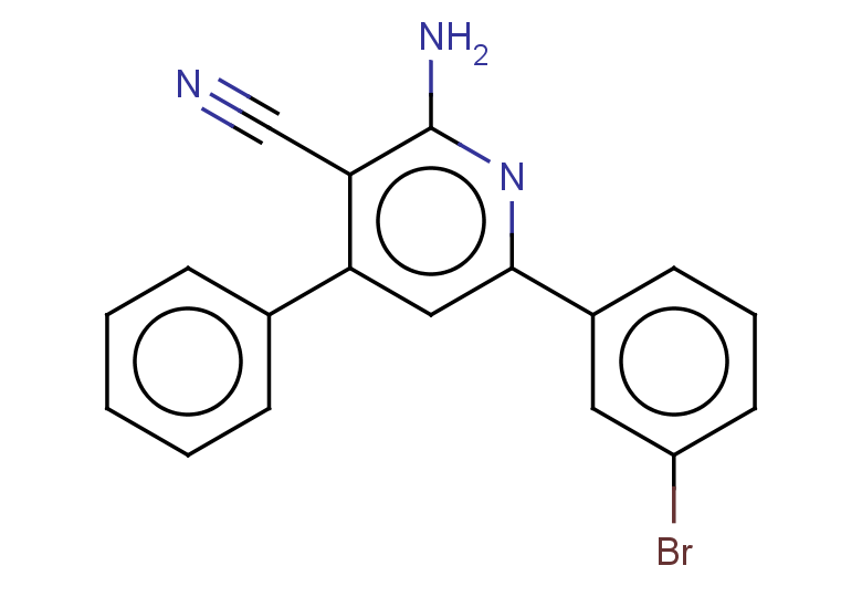 2-amino-6-(3-bromophenyl)-4-phenylpyridine-3-carbonitrile