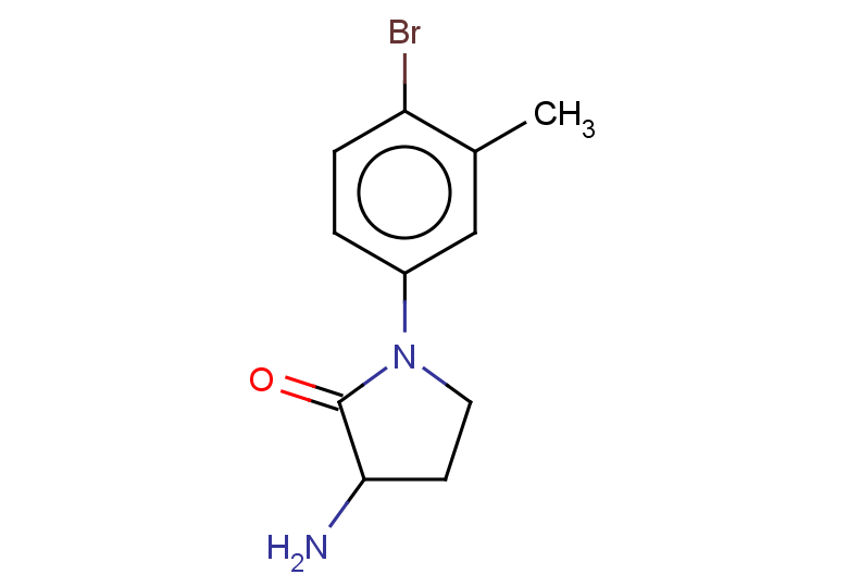 3-amino-1-(4-bromo-3-methylphenyl)pyrrolidin-2-one