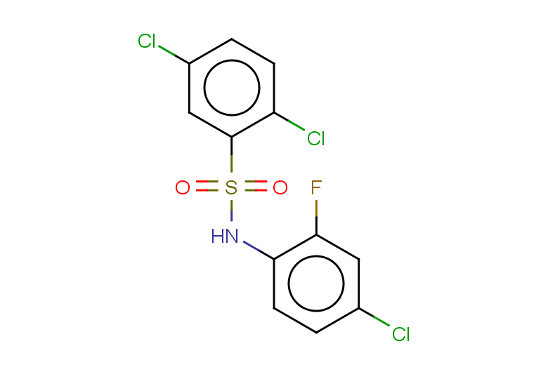 2,5-dichloro-N-(4-chloro-2-fluorophenyl)benzene-1-sulfonamide