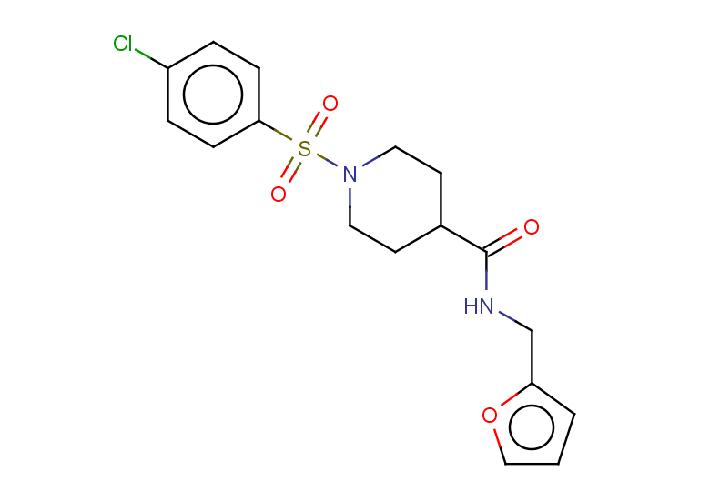 1-(4-chlorobenzenesulfonyl)-N-[(furan-2-yl)methyl]piperidine-4-carboxamide