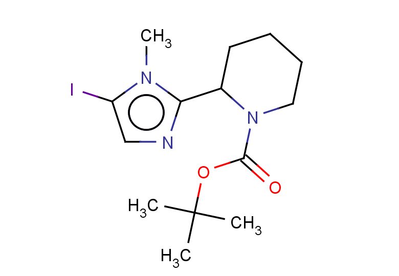 tert-butyl 2-(5-iodo-1-methyl-1H-imidazol-2-yl)piperidine-1-carboxylate