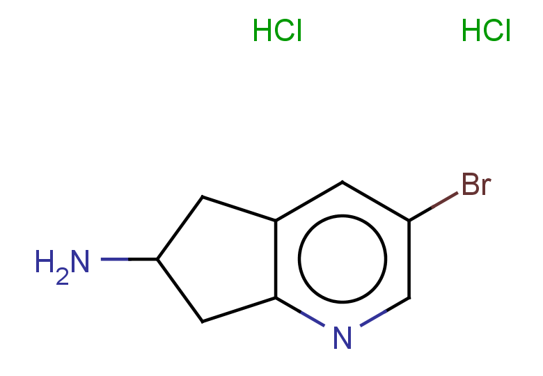 3-bromo-5H,6H,7H-cyclopenta[b]pyridin-6-amine dihydrochloride