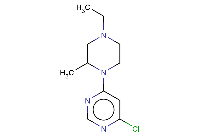 4-chloro-6-(4-ethyl-2-methylpiperazin-1-yl)pyrimidine
