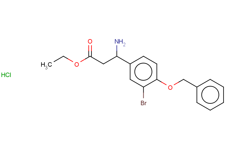 ethyl 3-amino-3-[4-(benzyloxy)-3-bromophenyl]propanoate hydrochloride