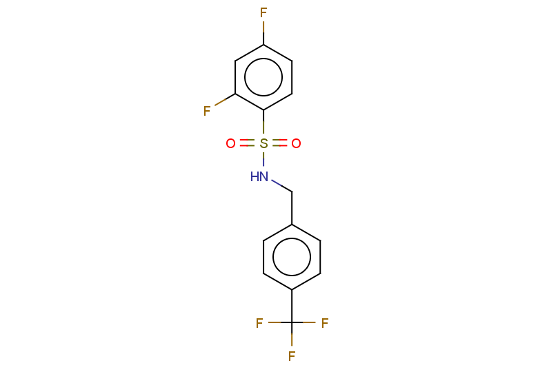 2,4-difluoro-N-{[4-(trifluoromethyl)phenyl]methyl}benzene-1-sulfonamide