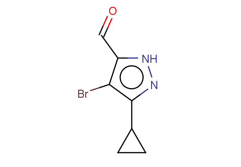4-bromo-3-cyclopropyl-1H-pyrazole-5-carbaldehyde