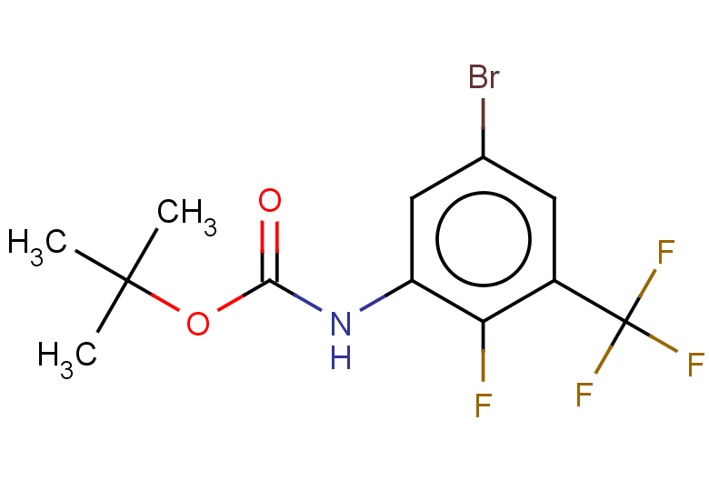 tert-butyl N-[5-bromo-2-fluoro-3-(trifluoromethyl)phenyl]carbamate
