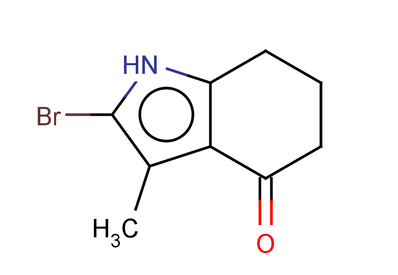 2-bromo-3-methyl-4,5,6,7-tetrahydro-1H-indol-4-one