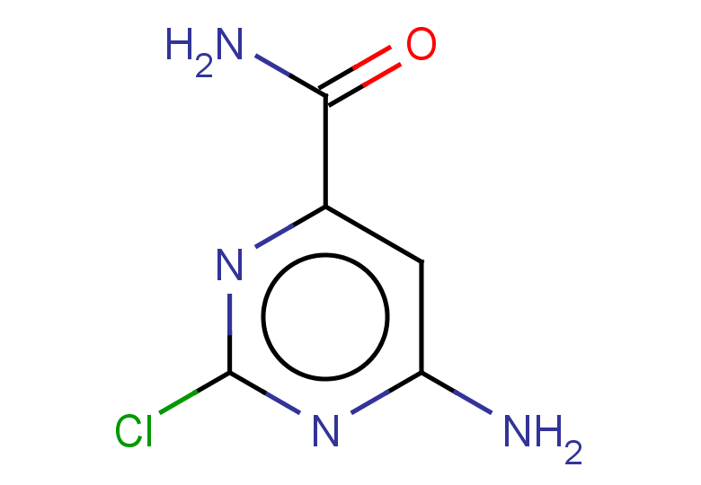 6-amino-2-chloropyrimidine-4-carboxamide