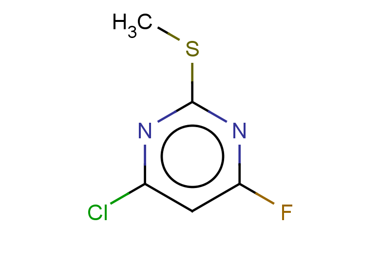 4-chloro-6-fluoro-2-(methylsulfanyl)pyrimidine