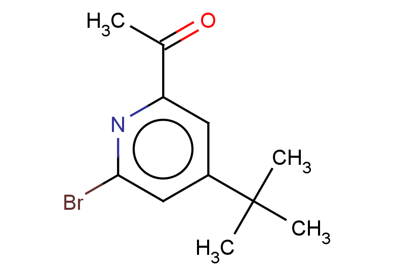 1-(6-bromo-4-tert-butylpyridin-2-yl)ethan-1-one