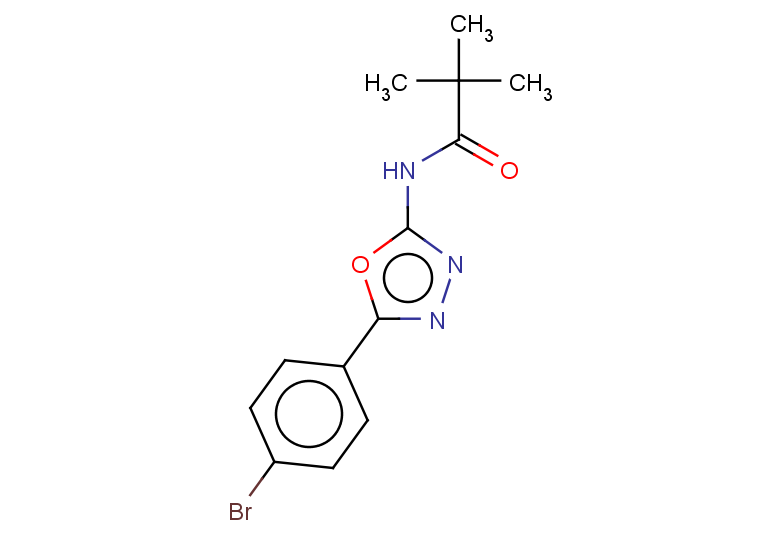 N-[5-(4-bromophenyl)-1,3,4-oxadiazol-2-yl]-2,2-dimethylpropanamide