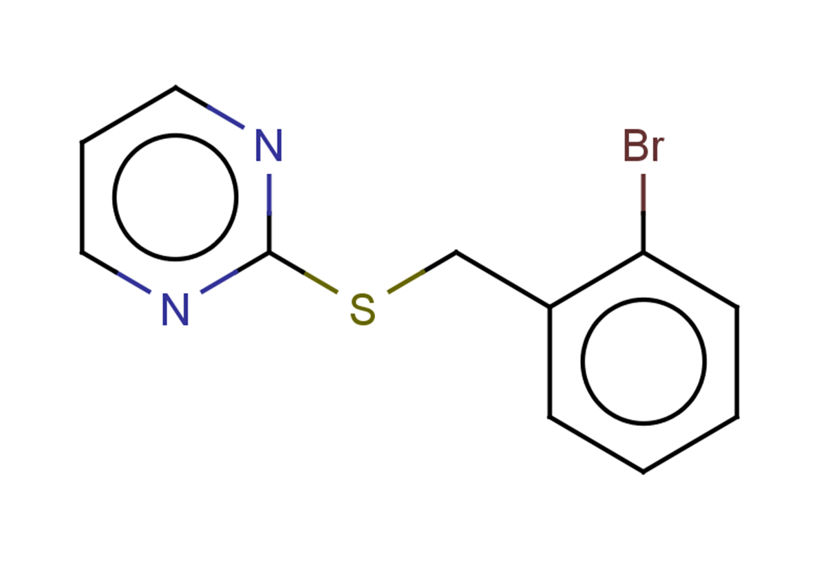 2-{[(2-bromophenyl)methyl]sulfanyl}pyrimidine