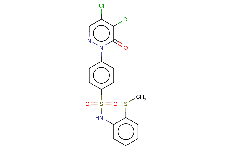 4-(4,5-dichloro-6-oxo-1,6-dihydropyridazin-1-yl)-N-[2-(methylsulfanyl)phenyl]benzene-1-sulfonamide