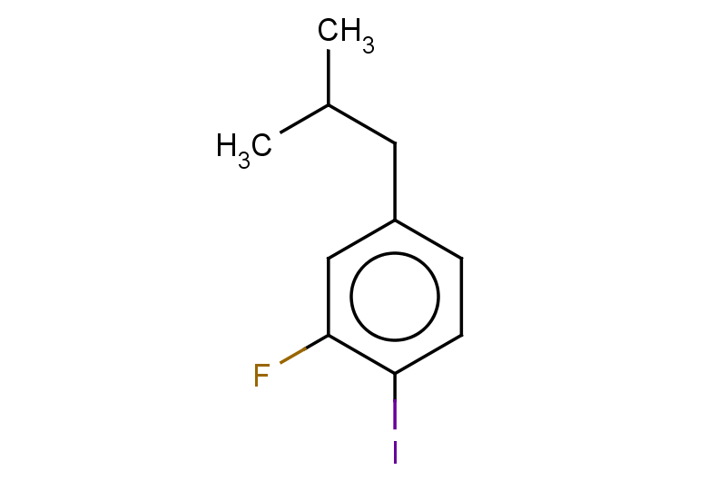 2-fluoro-1-iodo-4-(2-methylpropyl)benzene
