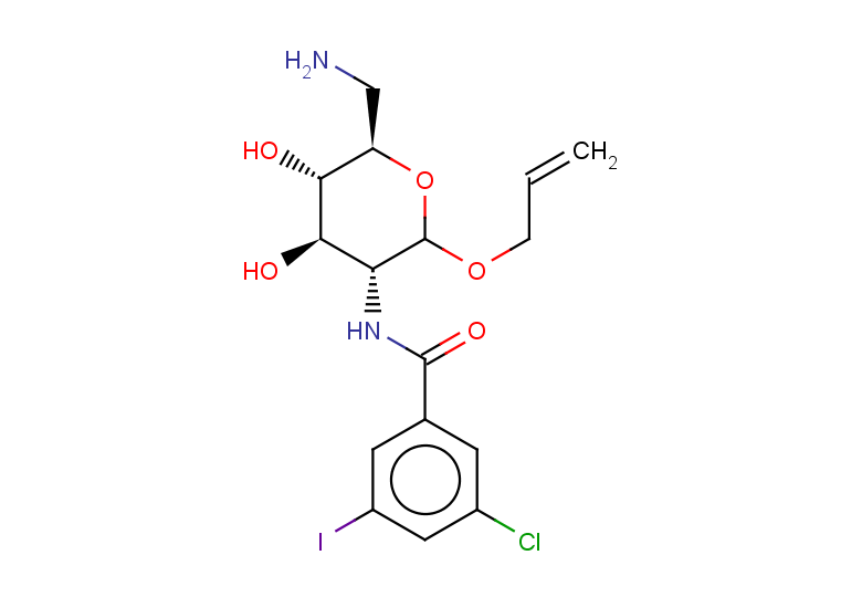N-[(3R,4R,5S,6R)-6-(aminomethyl)-4,5-dihydroxy-2-(prop-2-en-1-yloxy)oxan-3-yl]-3-chloro-5-iodobenzamide