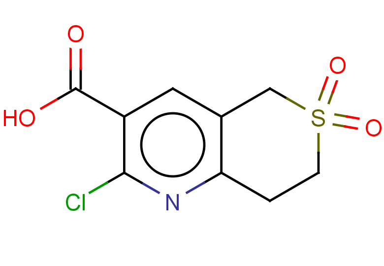 2-chloro-6,6-dioxo-5H,7H,8H-6lambda6-thiopyrano[4,3-b]pyridine-3-carboxylic acid