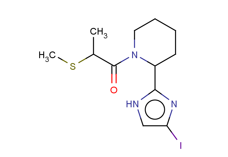 1-[2-(4-iodo-1H-imidazol-2-yl)piperidin-1-yl]-2-(methylsulfanyl)propan-1-one