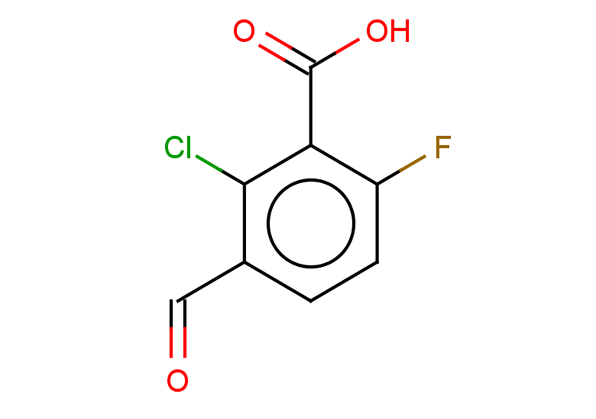 2-chloro-6-fluoro-3-formylbenzoic acid