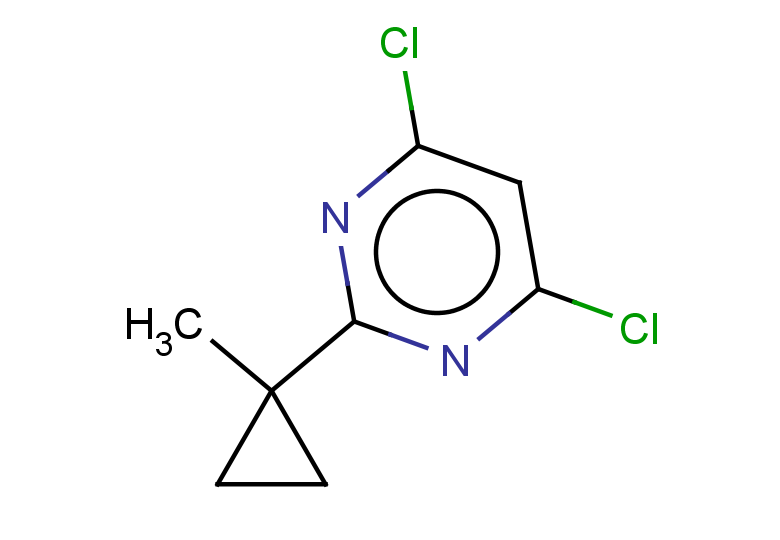 4,6-dichloro-2-(1-methylcyclopropyl)pyrimidine