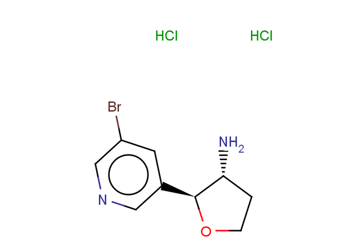 rac-(2R,3S)-2-(5-bromopyridin-3-yl)oxolan-3-amine dihydrochloride