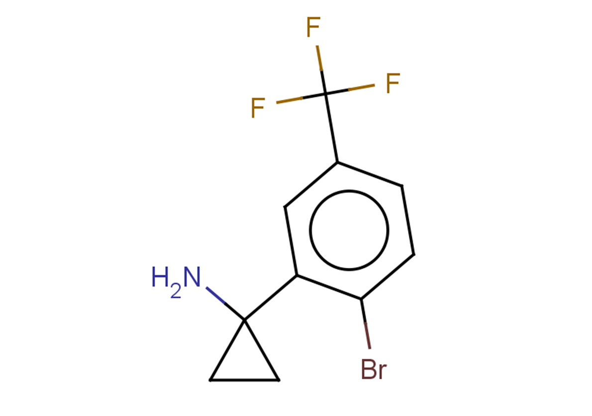 1-[2-bromo-5-(trifluoromethyl)phenyl]cyclopropan-1-amine