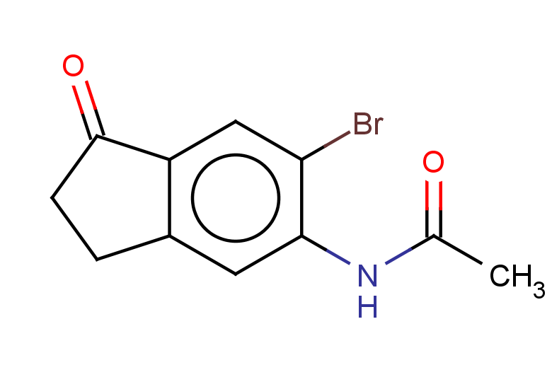 N-(6-bromo-1-oxo-2,3-dihydro-1H-inden-5-yl)acetamide