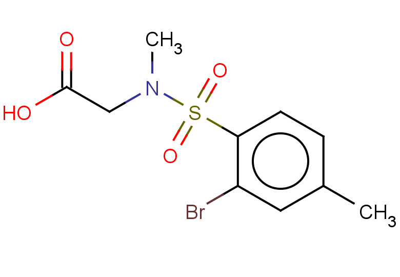 2-(N-methyl2-bromo-4-methylbenzenesulfonamido)acetic acid