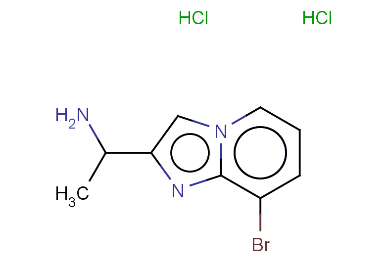 1-{8-bromoimidazo[1,2-a]pyridin-2-yl}ethan-1-amine dihydrochloride