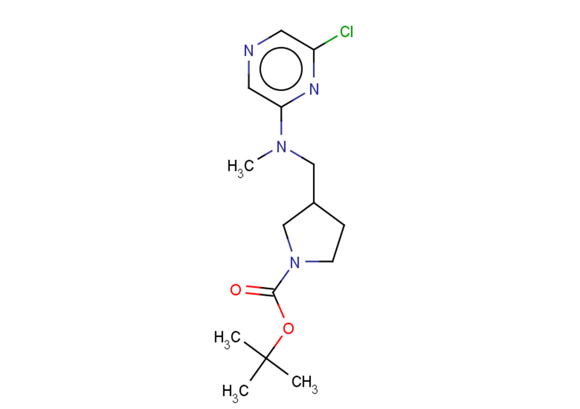 tert-butyl 3-{[(6-chloropyrazin-2-yl)(methyl)amino]methyl}pyrrolidine-1-carboxylate