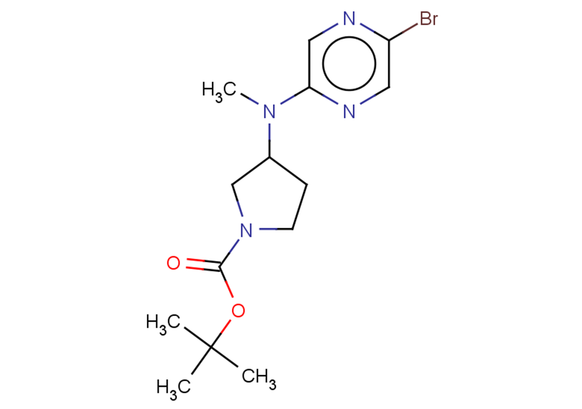 tert-butyl 3-[(5-bromopyrazin-2-yl)(methyl)amino]pyrrolidine-1-carboxylate