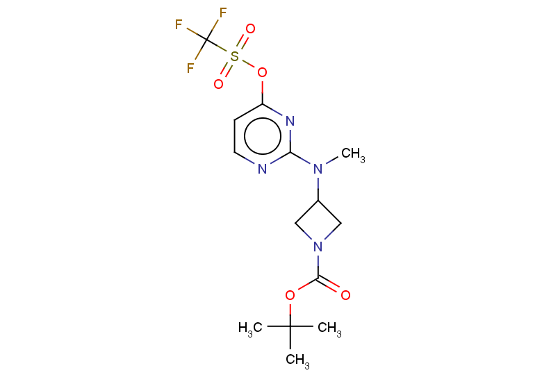 tert-butyl 3-{methyl[4-(trifluoromethanesulfonyloxy)pyrimidin-2-yl]amino}azetidine-1-carboxylate