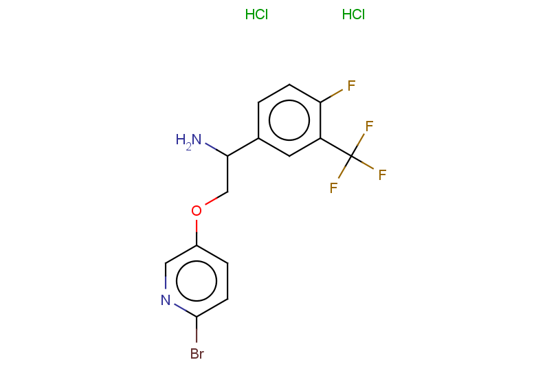 2-[(6-bromopyridin-3-yl)oxy]-1-[4-fluoro-3-(trifluoromethyl)phenyl]ethan-1-amine dihydrochloride