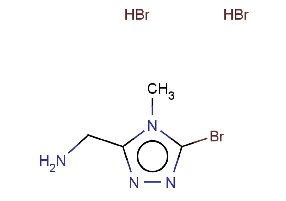 (5-bromo-4-methyl-4H-1,2,4-triazol-3-yl)methanamine dihydrobromide