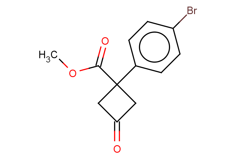 methyl 1-(4-bromophenyl)-3-oxocyclobutane-1-carboxylate