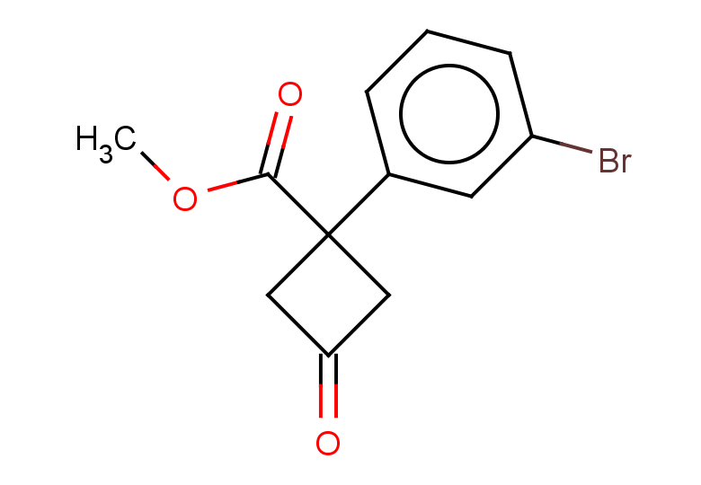 methyl 1-(3-bromophenyl)-3-oxocyclobutane-1-carboxylate