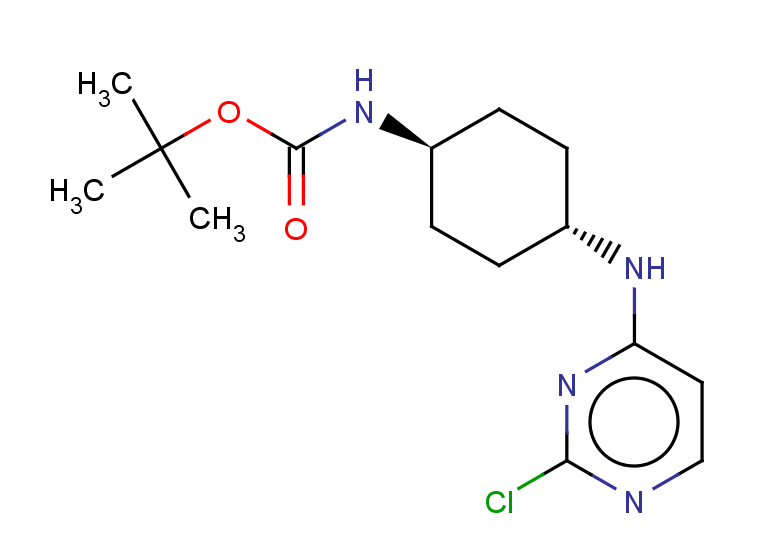 tert-butyl N-[(1r,4r)-4-[(2-chloropyrimidin-4-yl)amino]cyclohexyl]carbamate, trans